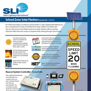 Solar school warning lights spec sheet
