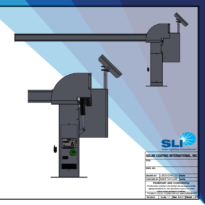 Solar railroad crossing arm with integrated LED lighting