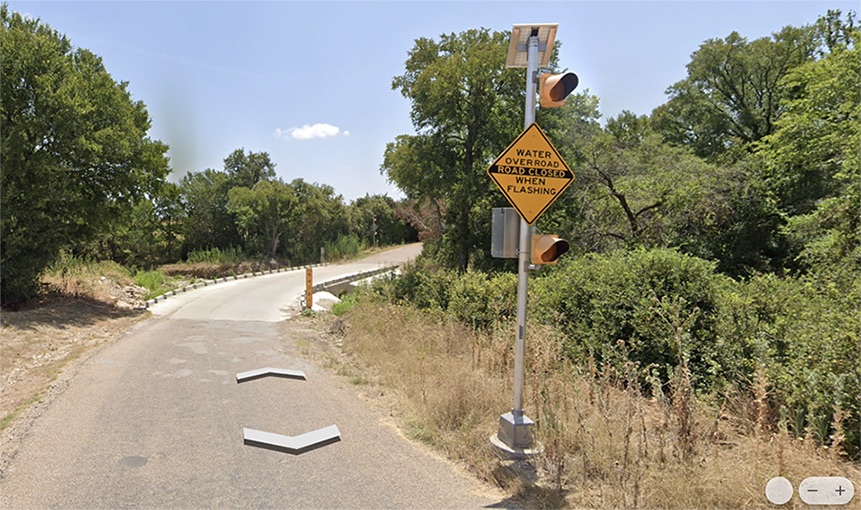Solar high water detection system, McLennan County, Texas