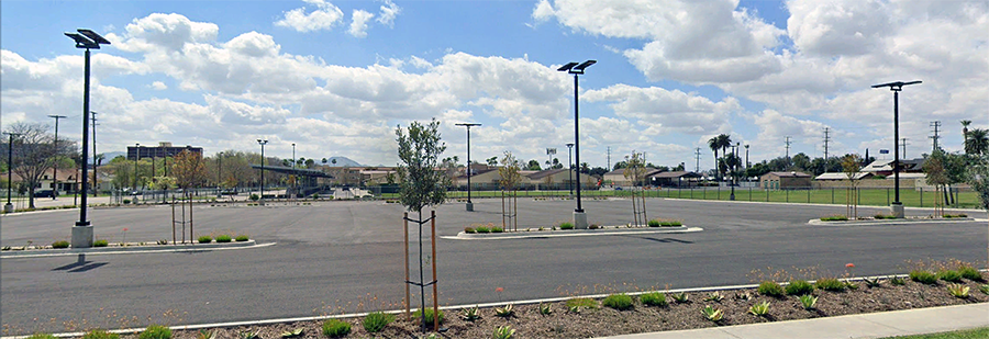 Solar street lighting installation by Solar Lighting International