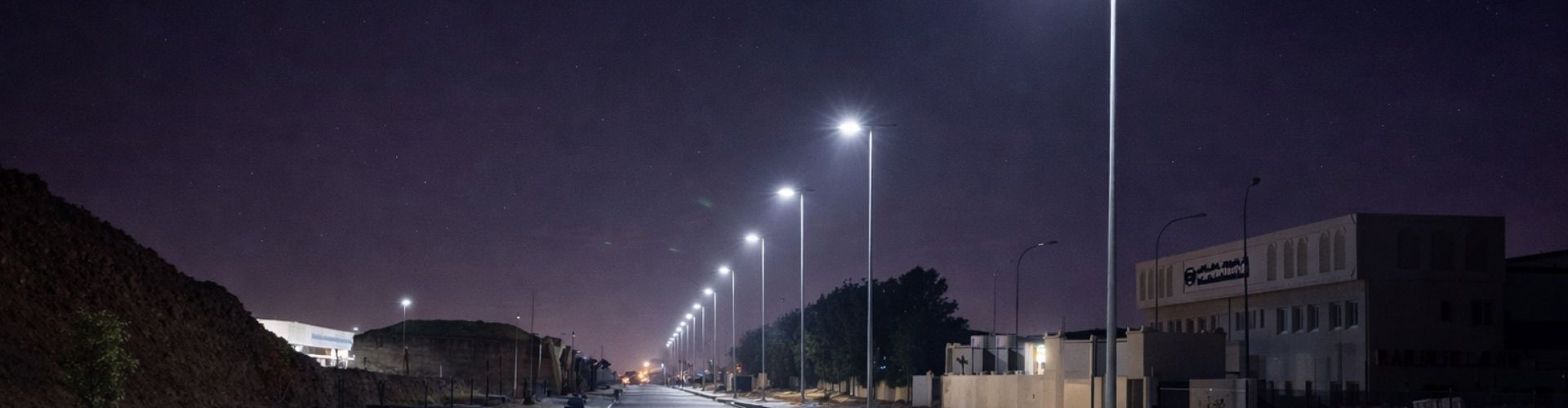 Solar street lighting installation by Solar Lighting International